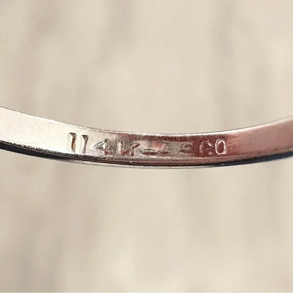 Vintage 14K PSCO Natural Ruby Diamond Ring Art Nouveau Size 7 Filigree Starburst - Picture 15 of 16